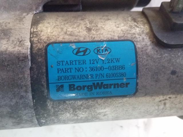 MOTORINO AVVIAMENTO HYUNDAI I20 2016 1.2 BENZ. 3610003BB6 - immagine 5
