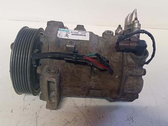 COMPRESSORE A/C PEUGEOT 3008 2010 2.0 T.D. 150CV 9800839580 - immagine 4