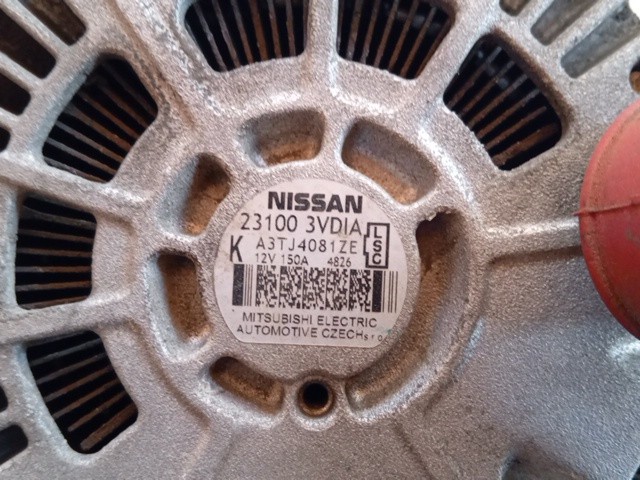 ALTERNATORE PER NISSAN Note 2° Serie 231003VDIA K9K diesel 1461 (08>) - immagine 6