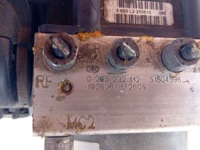 CENTRALINA ABS PER PEUGEOT Boxer 3° Serie 0265232112 diesel 2198 (06>11) - immagine 4