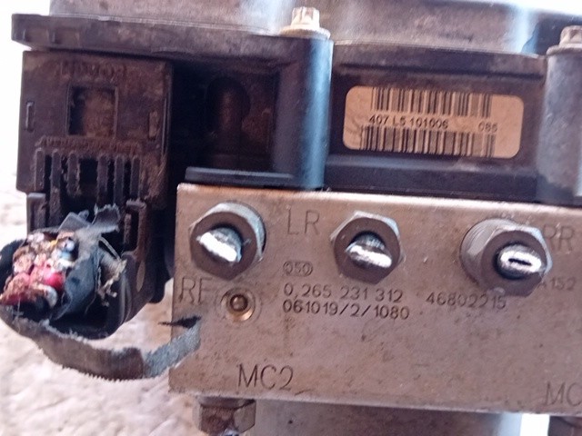 CENTRALINA ABS PER FIAT Panda 2° Serie 0265231312 187A1000 benzina 1108 (03>10 - immagine 5