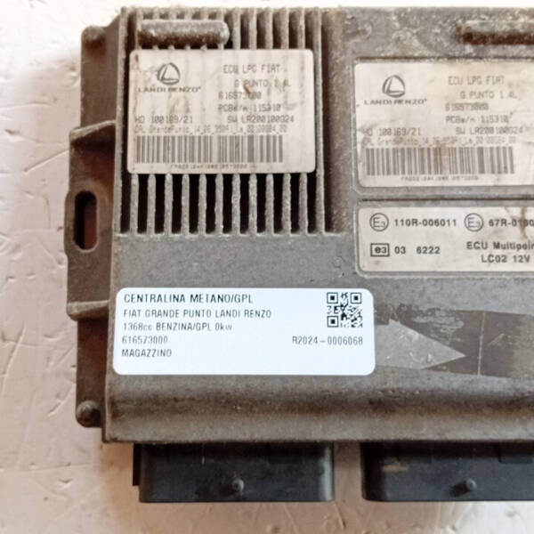 CENTRALINA GPL PER FIAT Grande Punto 2° Serie 616573000 bifuel/gas 1368 (08>10)