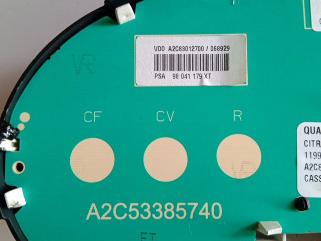 QUADRO STRUMENTI PER CITROEN C3 Serie A2C83012700 (09>15) - immagine 5