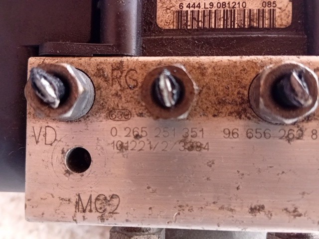 CENTRALINA ABS PER CITROEN C4 2° Serie 0265251351 9HR diesel 1560 (10>) - immagine 4