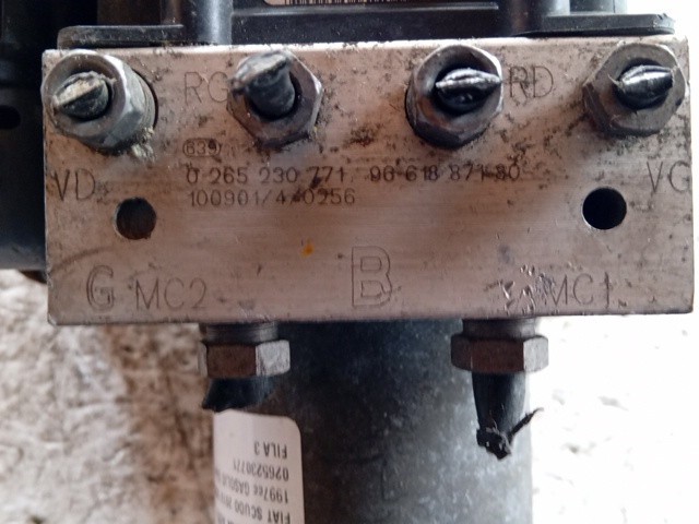 CENTRALINA ABS PER FIAT Scudo 3° Serie 0265230771 diesel 1997 (07>16) - immagine 3