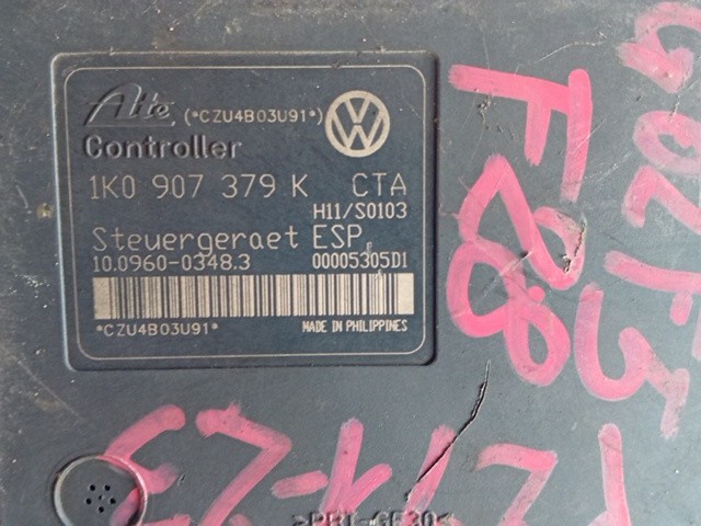 CENTRALINA ABS PER VOLKSWAGEN Golf 5 Berlina 10020601064 BKD diesel 1968 (03>08 - immagine 4