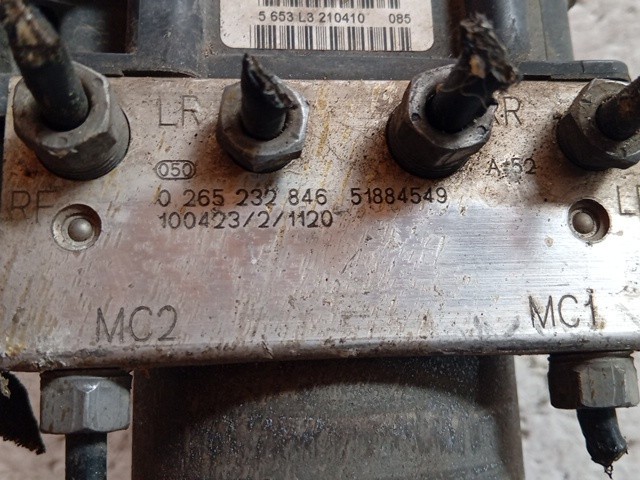 CENTRALINA ABS PER FIAT 500 Serie 0265232846 diesel 1248 (07>14) - immagine 3