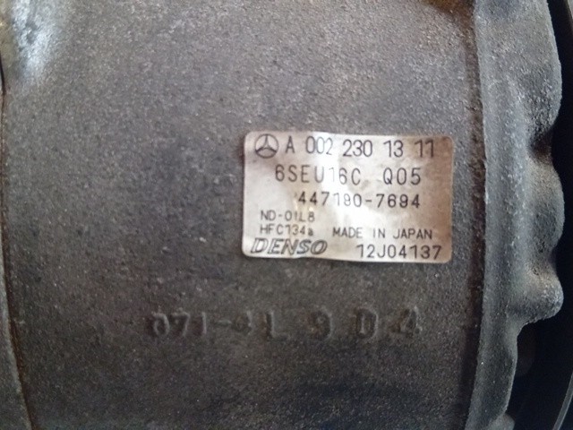COMPRESSORE A/C PER MERCEDES Classe A W169 4° Serie A0022301311 266920 benzina - immagine 6