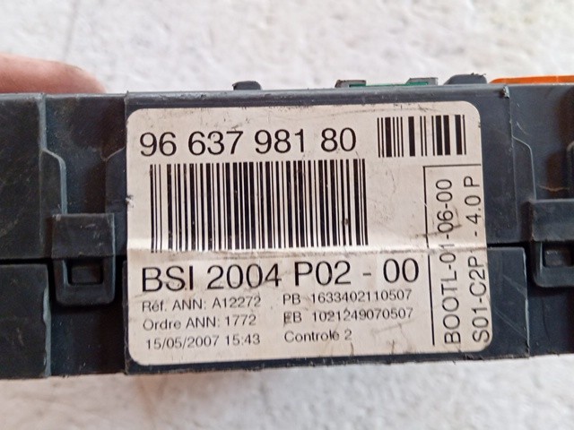 BODY COMPUTER PER PEUGEOT 308 Serie 9663798180 (07>14) - immagine 3