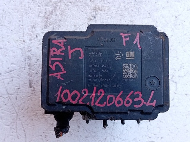 CENTRALINA ABS PER OPEL Astra J 10021206634 diesel 1686 (09>) - immagine 4