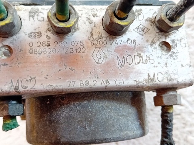 CENTRALINA ABS PER RENAULT Modus 2° Serie 0265232075 diesel 1461 (06>) - immagine 3