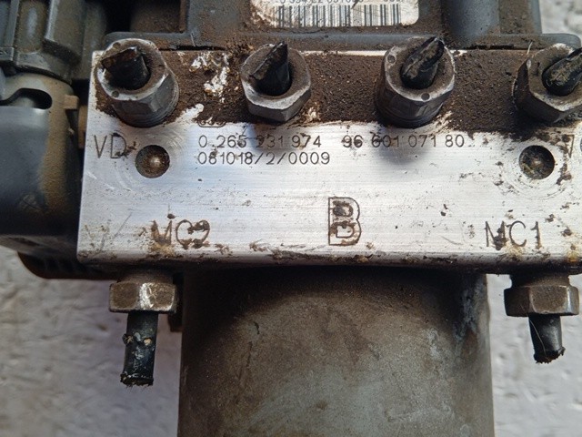 CENTRALINA ABS PER CITROEN Berlingo 3° Serie 0265231974 9HX diesel 1560 (08>18 - immagine 3