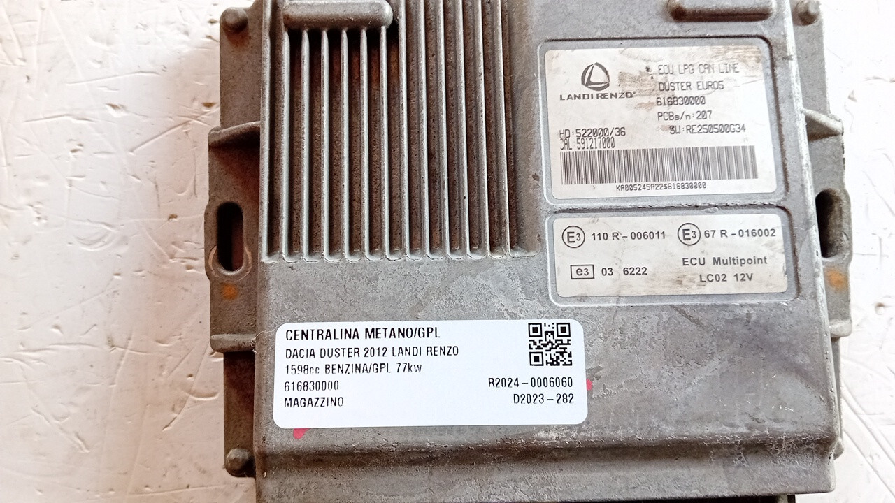 CENTRALINA GPL PER DACIA Dokker 1° Serie 616830000 bifuel/gas 1598 (12>) - immagine 3