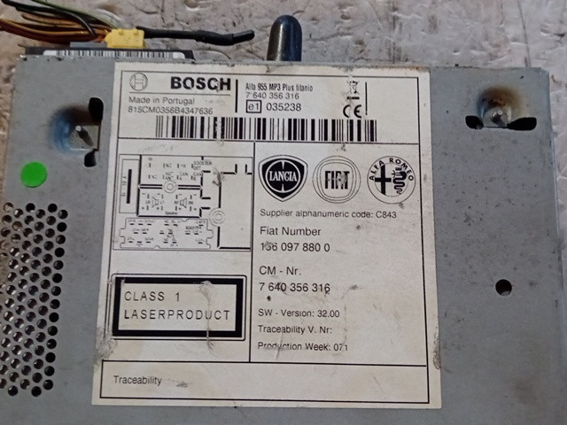 AUTORADIO PER ALFA ROMEO Mito Serie (955_) 7640356316 (08>) - immagine 3