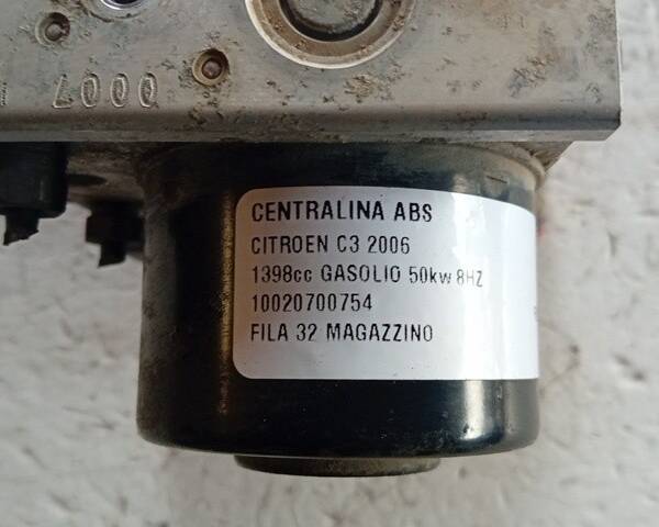 CENTRALINA ABS CITROEN C3 2° Serie 10020700754 8HZ diesel 1398 (05>10)