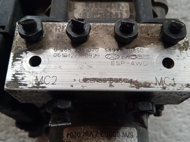 CENTRALINA ABS PER HYUNDAI Santa Fe 3° Serie 0265235070 - 589102B850 D4EB dies - immagine 3
