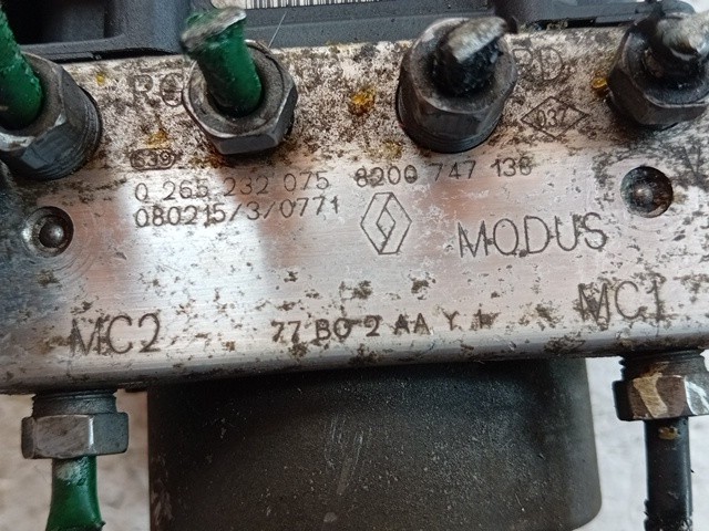 CENTRALINA ABS PER RENAULT Modus 2° Serie 0265232075 diesel 1461 (06>) - immagine 3