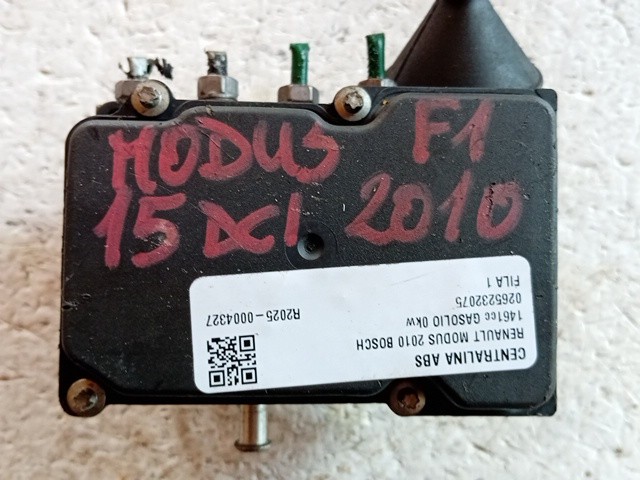 CENTRALINA ABS PER RENAULT Modus 2° Serie 0265232075 diesel 1461 (06>) - immagine 4